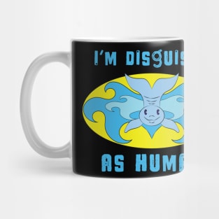 I'm Disguised As Human - Dolphin Hero Logo Mug